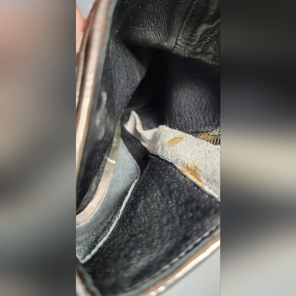 TOP SHOP UNIQUE Vintage Women Ankle Boots Size 7 Natural Material Zip Leather - Picture 12 of 12